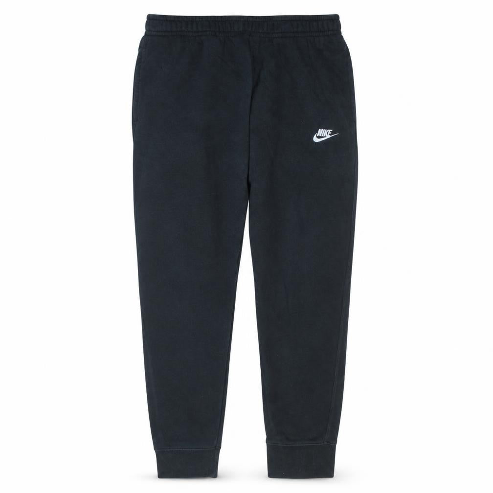 Nike Men Black Jogger Trousers L Fleece Elastic Waist Comfort