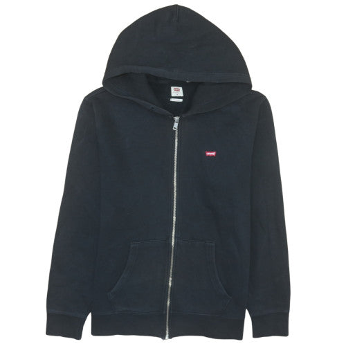 Levi’s Men’s Black Full Zip Hoodie M Classic Fleece Sweatshirt