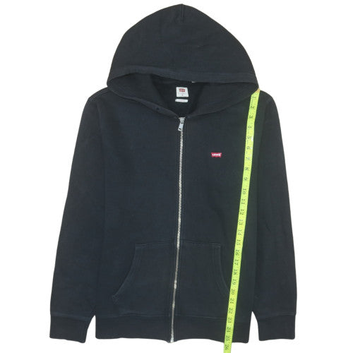 Levi’s Men’s Black Full Zip Hoodie M Classic Fleece Sweatshirt