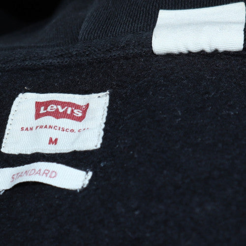 Levi’s Men’s Black Full Zip Hoodie M Classic Fleece Sweatshirt