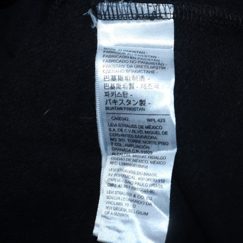 Levi’s Men’s Black Full Zip Hoodie M Classic Fleece Sweatshirt