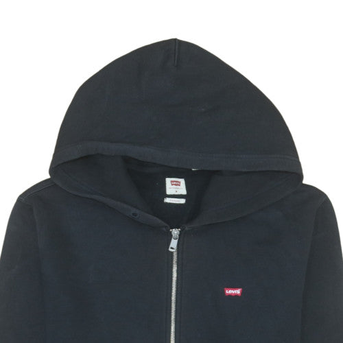 Levi’s Men’s Black Full Zip Hoodie M Classic Fleece Sweatshirt