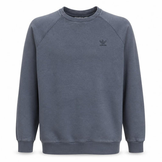 adidas Men's Grey Crew Neck Pullover Sweatshirt Size M