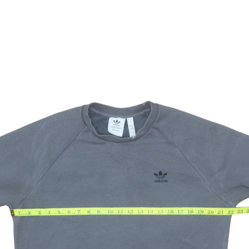 adidas Men's Grey Crew Neck Pullover Sweatshirt Size M