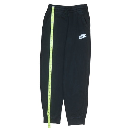 Nike Boys Black Jogger Sweatpants 147-158cm Cotton Blend Elastic Waist