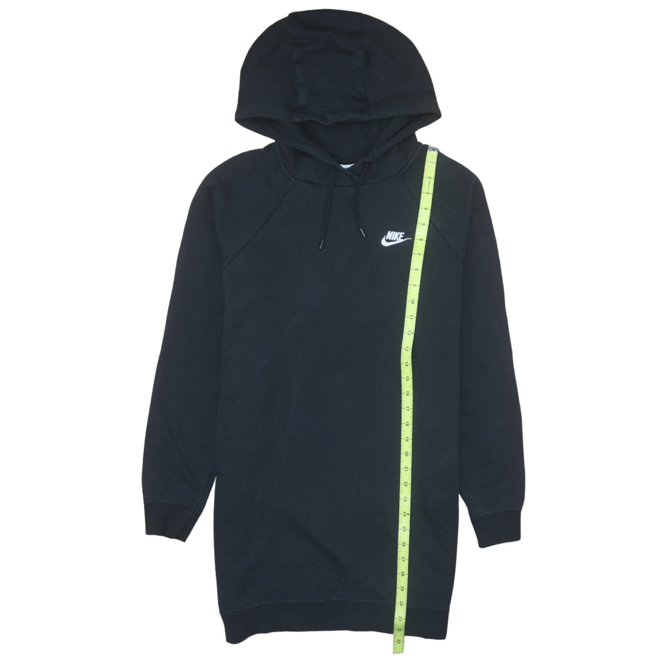 Nike Women's Black XS Pullover Hoodie Dress Cotton Blend Logo