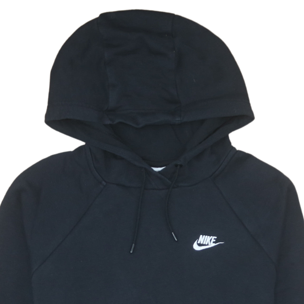 Nike Women's Black XS Pullover Hoodie Dress Cotton Blend Logo