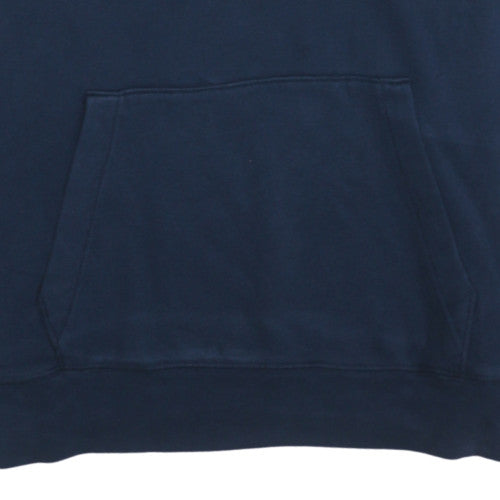 Hollister Men's Blue Pullover Hoodie L Regular Fit Logo Fleece