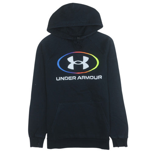 Under Armour Men’s Black Pullover Hoodie M Relaxed Fit Sports Fleece