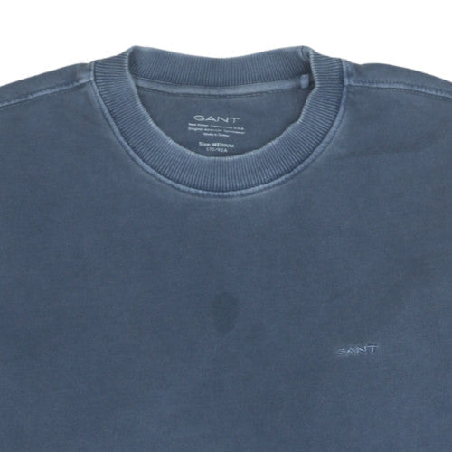 GANT Men's Blue Crew Neck Cotton Sweatshirt Size M