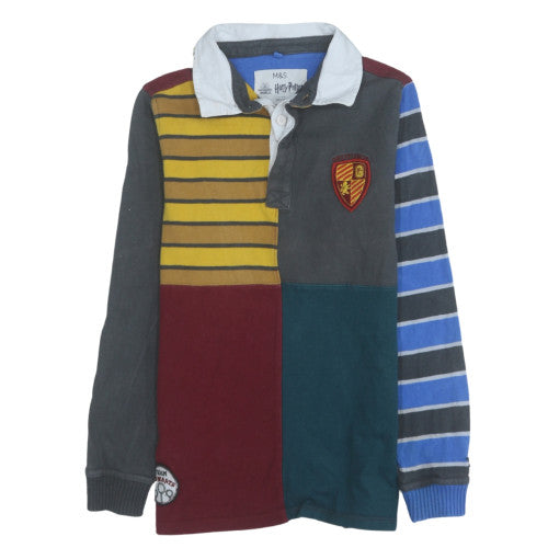 Marks and Spencer Boys Harry Potter Gryffindor Multi Rugby Polo Shirt 11-12 Years