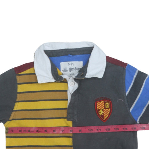 Marks and Spencer Boys Harry Potter Gryffindor Multi Rugby Polo Shirt 11-12 Years