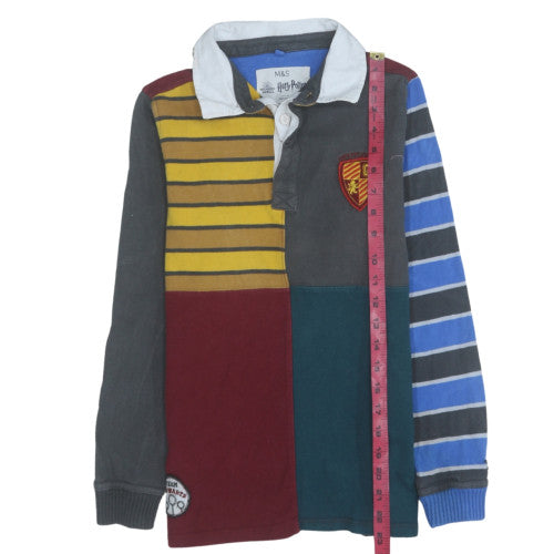 Marks and Spencer Boys Harry Potter Gryffindor Multi Rugby Polo Shirt 11-12 Years