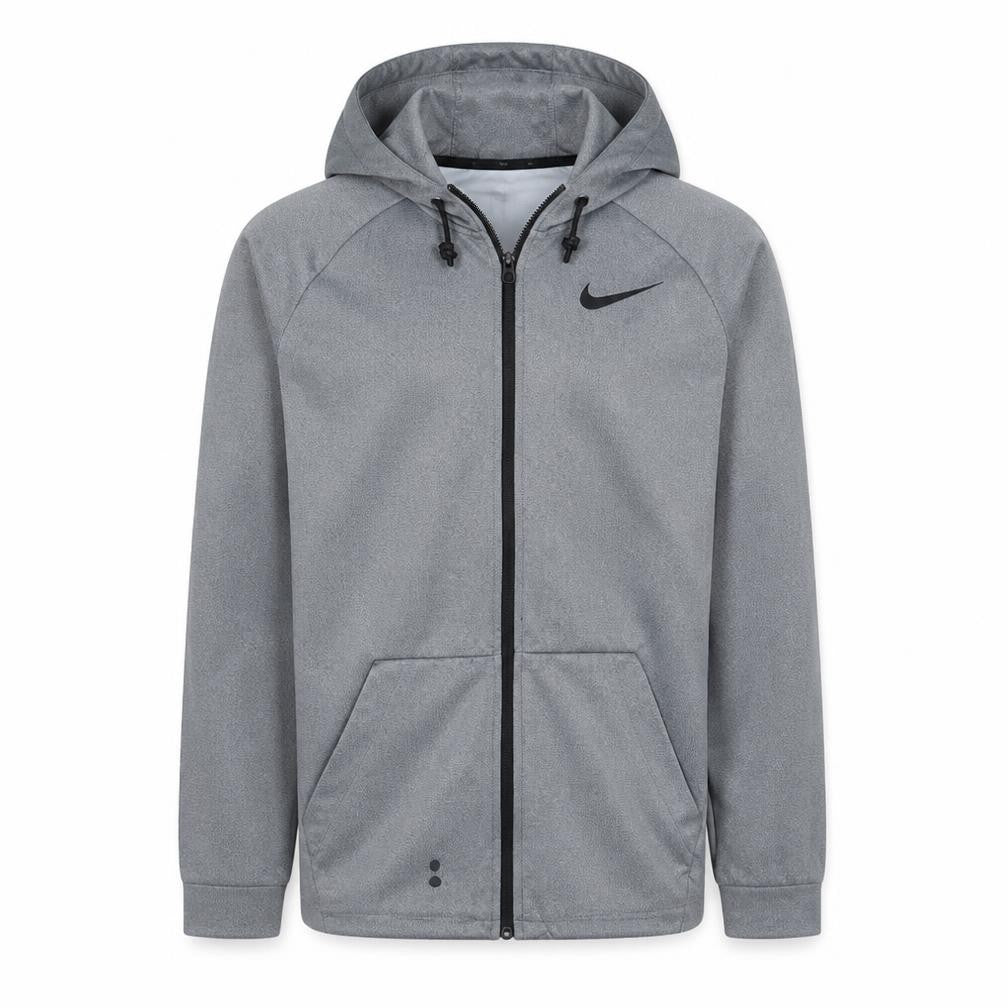 Nike Men's Grey Dri-Fit Full Zip Hoodie M Regular Fit Sportswear