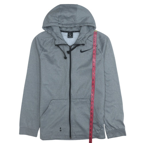 Nike Men's Grey Dri-Fit Full Zip Hoodie M Regular Fit Sportswear
