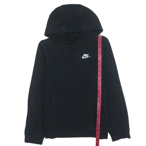 Nike Boys Black Pullover Hoodie Size L (147-158cm) Cotton Blend