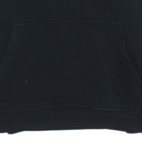 Nike Boys Black Pullover Hoodie Size L (147-158cm) Cotton Blend