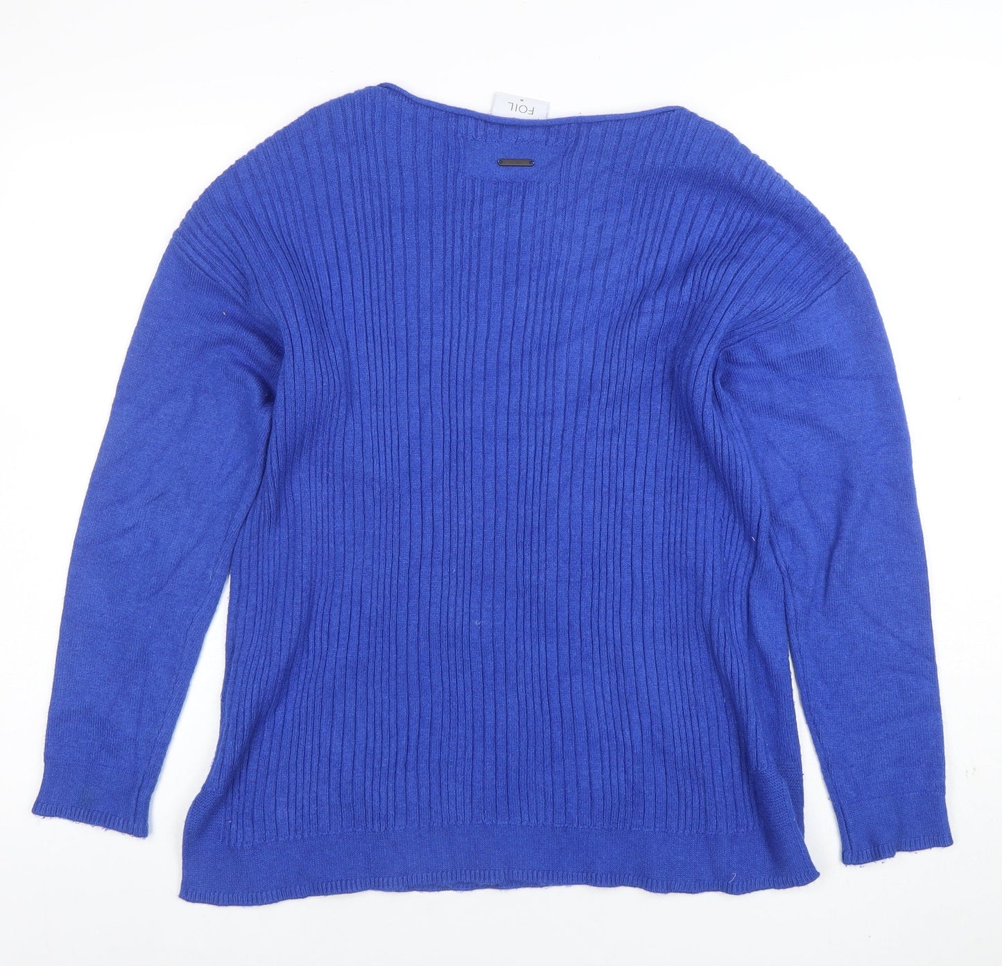 FOIL Women Blue M Pullover Jumper with Star Detail