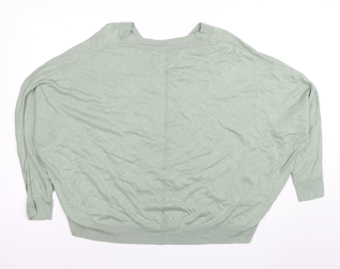 Next Women’s Green V-Neck Batwing Knit Top Size 14