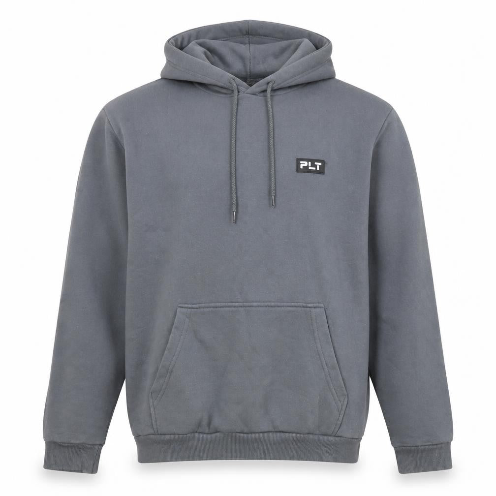 PrettyLittleThing Unisex Grey Pullover Hoodie Size XS Fleece Logo