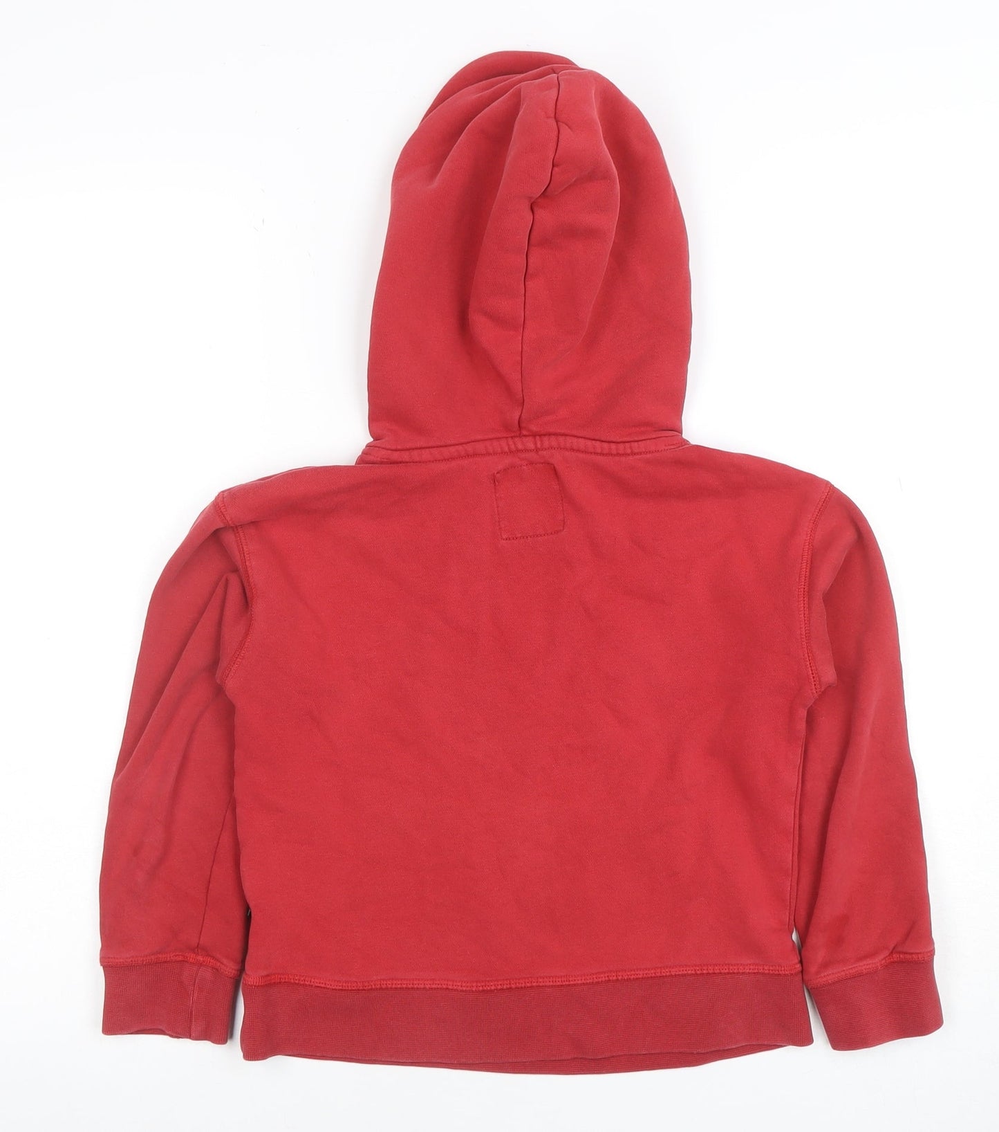GAP x Disney Boys Red Pullover Hoodie Small Mickey Mouse Cotton Blend