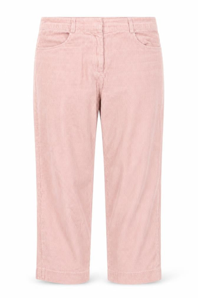 Great Plains Women Pink Corduroy Straight Trousers Size 8