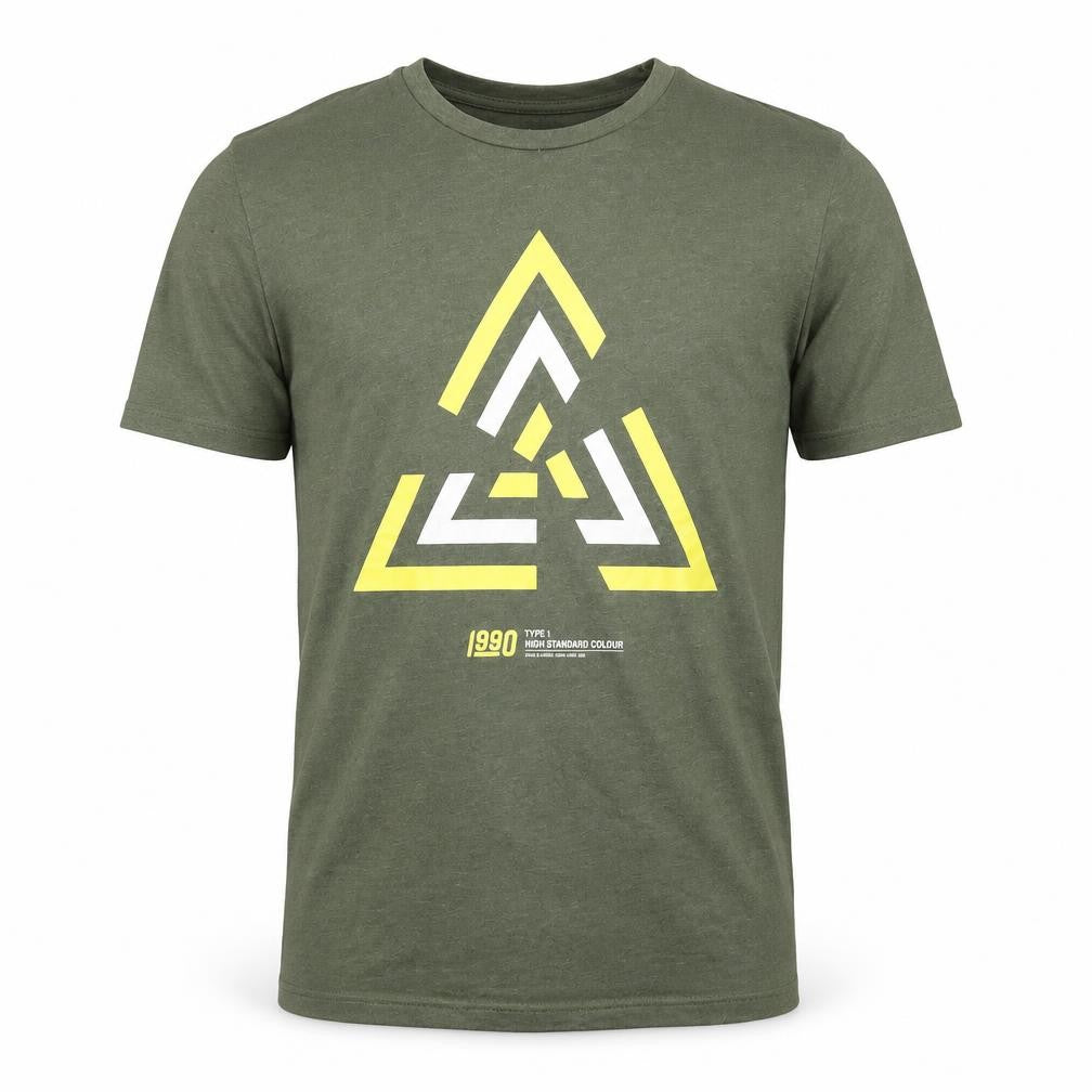 Jack & Jones Men's Green 90s Graphic Crew Neck T-Shirt Size S