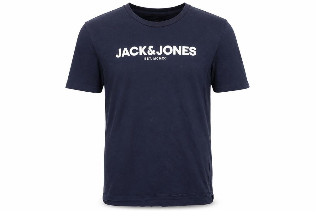 Jack & Jones Boys Navy Blue 16 Years Graphic Print Cotton T-Shirt