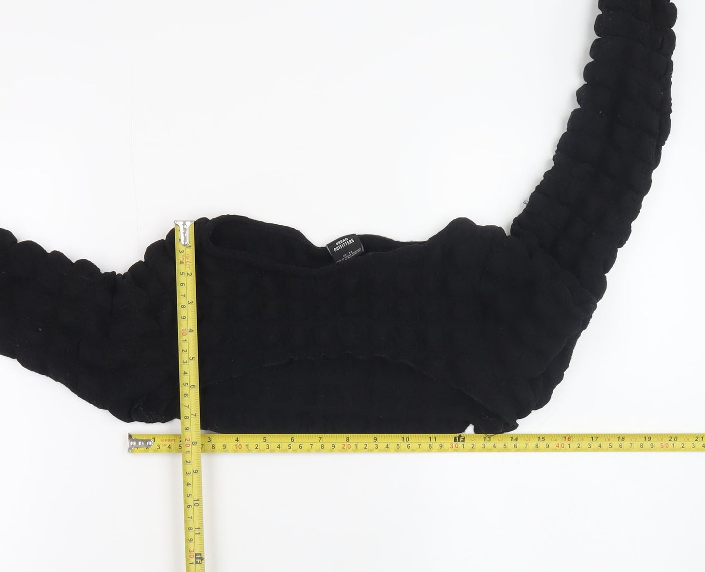 Urban Outfitters Women’s Black Cropped Long Sleeve Top XS