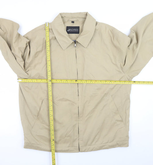 Authentic Clothing Company Men's Beige L Basic Jacket Full Zip