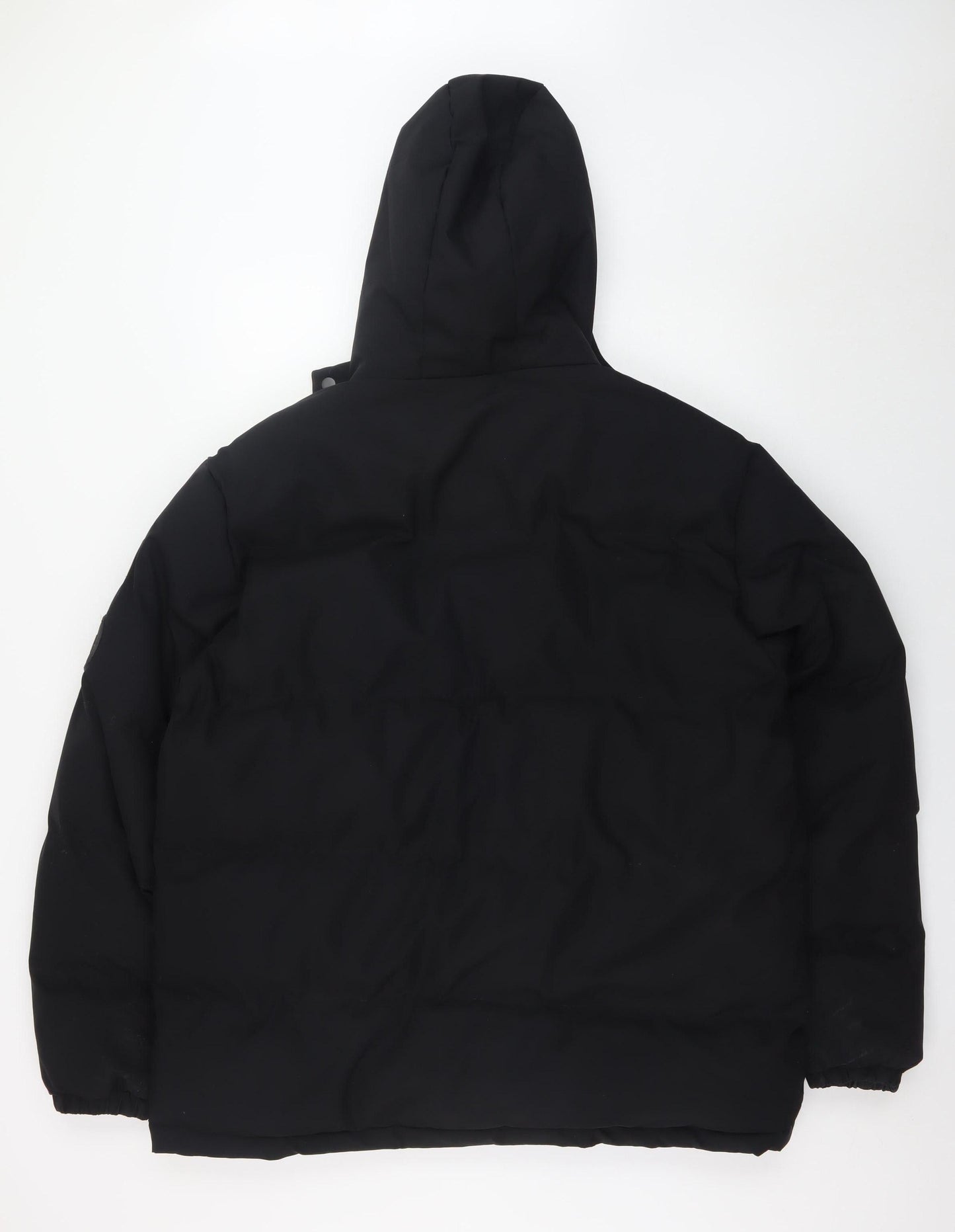 Closure London Men's Black XL Hooded Puffer Jacket