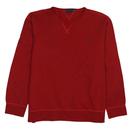 Polo Ralph Lauren Men's Red 2XL Crew Neck Cotton Pullover Sweatshirt