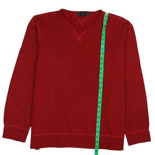 Polo Ralph Lauren Men's Red 2XL Crew Neck Cotton Pullover Sweatshirt