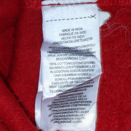 Polo Ralph Lauren Men's Red 2XL Crew Neck Cotton Pullover Sweatshirt
