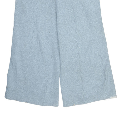 Nike Women Grey Wide-Leg Sweatpants Size S Cotton Blend