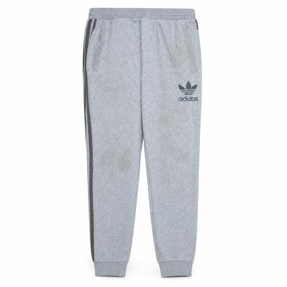 Adidas Men's Grey Regular Fit Sweatpants L Tapered Fleece