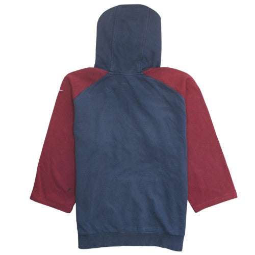 Nike Boys Blue & Red Pullover Hoodie with Logo Print - Size 10-11 Years