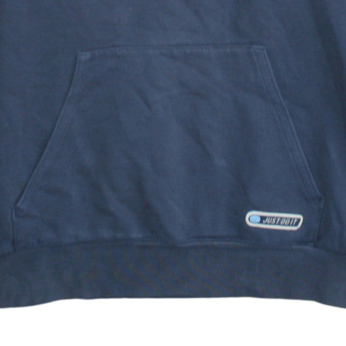 Nike Boys Blue & Red Pullover Hoodie with Logo Print - Size 10-11 Years
