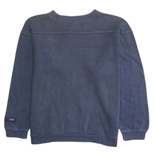 Reebok Men's Blue Crew Neck Embroidered Athletic Dept Sweatshirt M