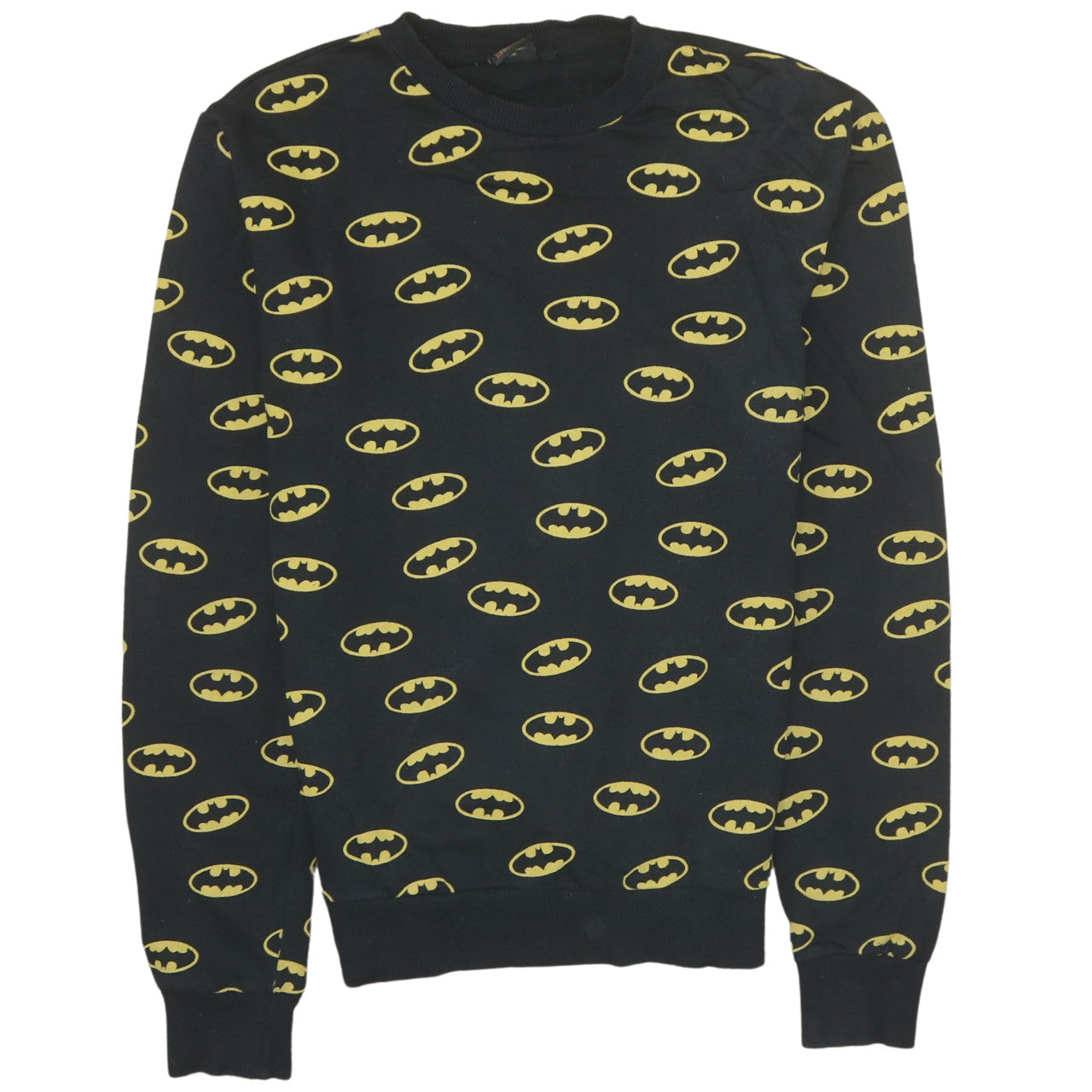 Cedar Wood State Men's Black Batman Logo Sweatshirt Size M