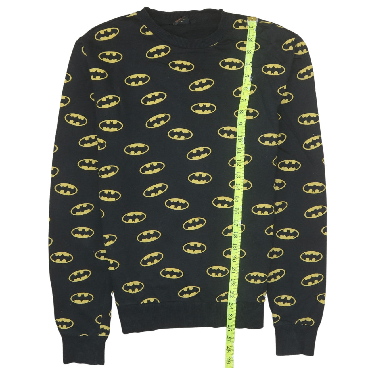 Cedar Wood State Men's Black Batman Logo Sweatshirt Size M
