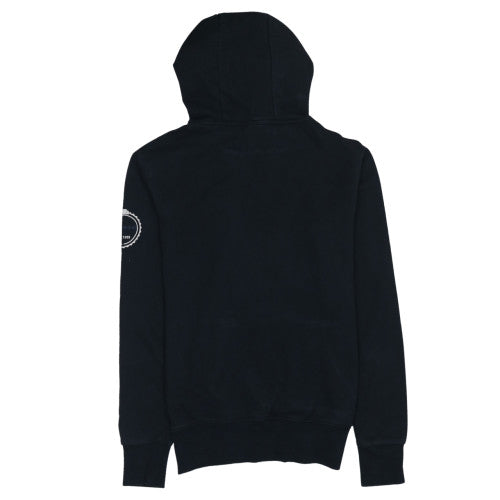Ellesse Men’s Black Pullover Hoodie M Logo Sports Fleece