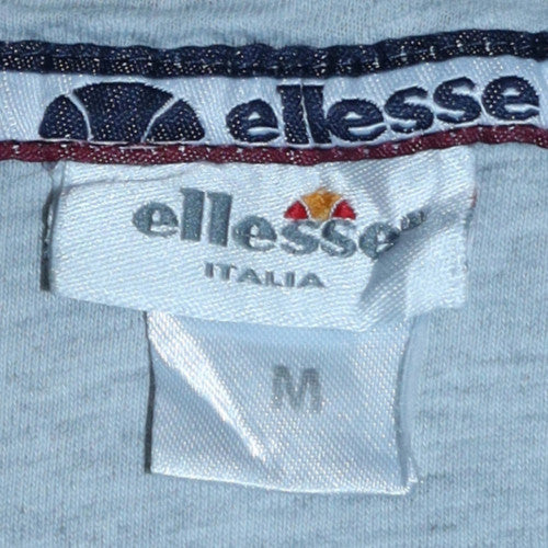 Ellesse Men’s Black Pullover Hoodie M Logo Sports Fleece