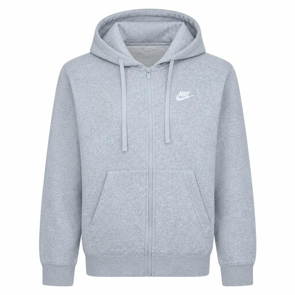Nike Men's Grey XS Full Zip Hoodie Sweatshirt Fleece
