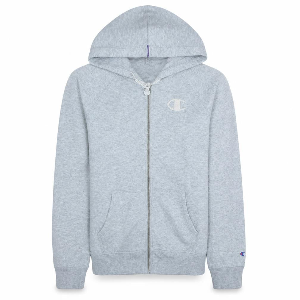 Champion Men's Grey Full Zip Hoodie Size M Classic Sportswear