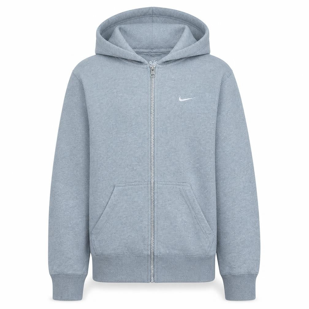 Nike Men's Grey Full Zip Hoodie Small Lightweight Fleece Sweatshirt