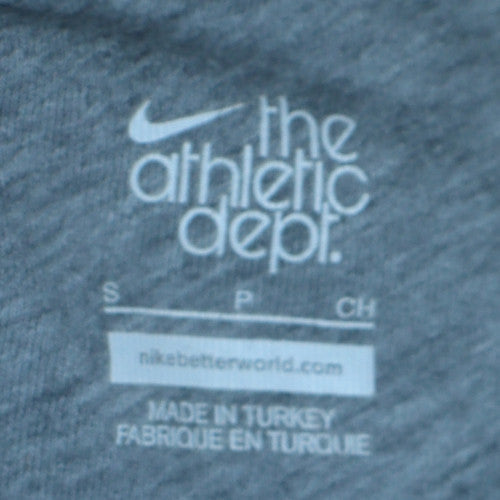 Nike Men's Grey Full Zip Hoodie Small Lightweight Fleece Sweatshirt