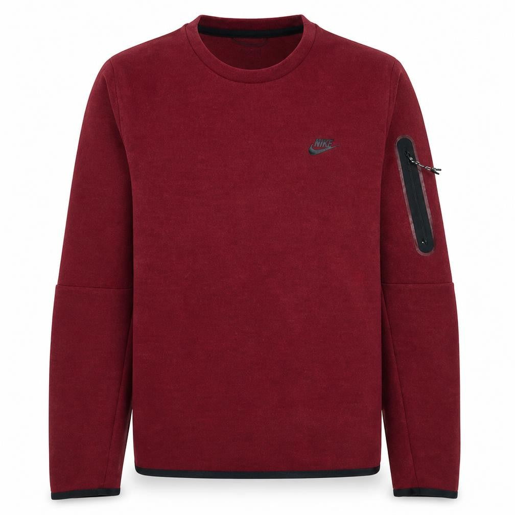 Nike Men's Red Crew Neck Pullover Sweatshirt Size M Regular Fit