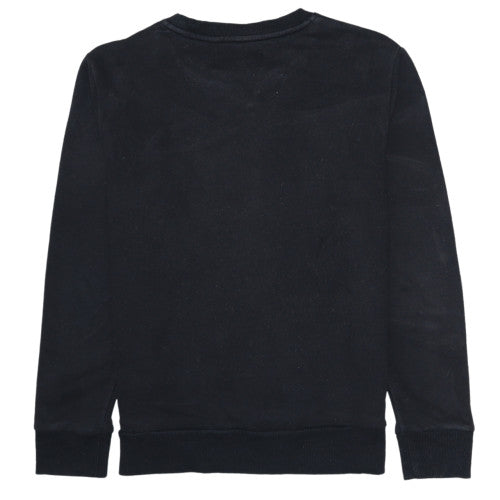 Calvin Klein Jeans Womens Black Crew Neck Pullover Sweatshirt Size S