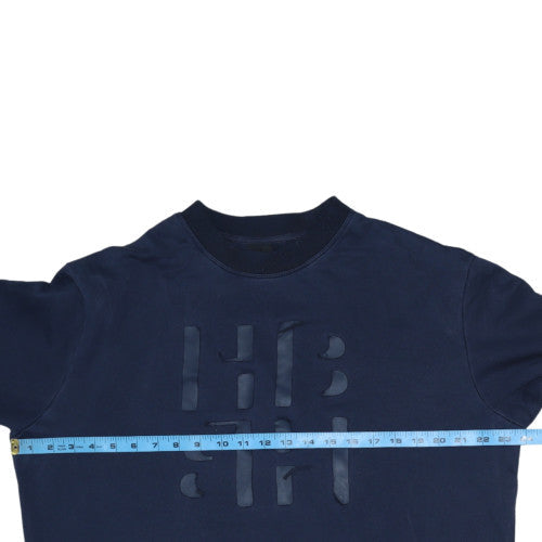 Hugo Boss Men's Blue Logo Crew Neck Sweatshirt Size L Regular Fit